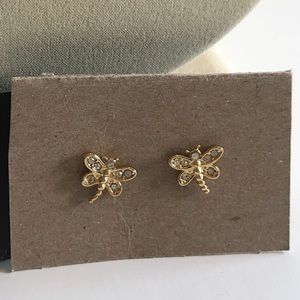 Juicy Couture pave dragonfly earrings